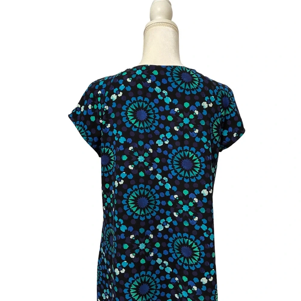 Merona Medallion Dress Womens Medium Casual Short Sleeve Dress